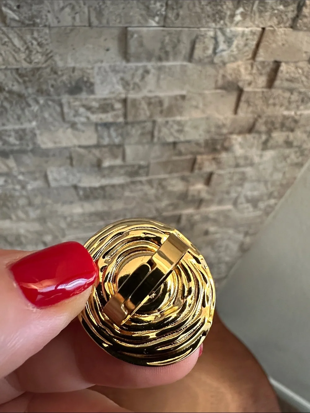 Gold Pearl Statement Open Ring - Women's Fashion Jewelry